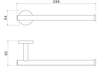 Полотенцедержатель Aquatek Оберон AQ4219CR хром